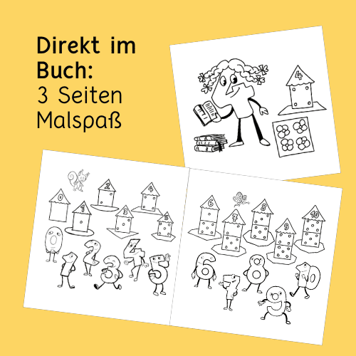 Ausmalbilder und Bastelspaß als PDF aus dem Bilderbuch in Reimen Mein Garten ist ein Viereck von Barbara Schindelhauer und Mark Hansen